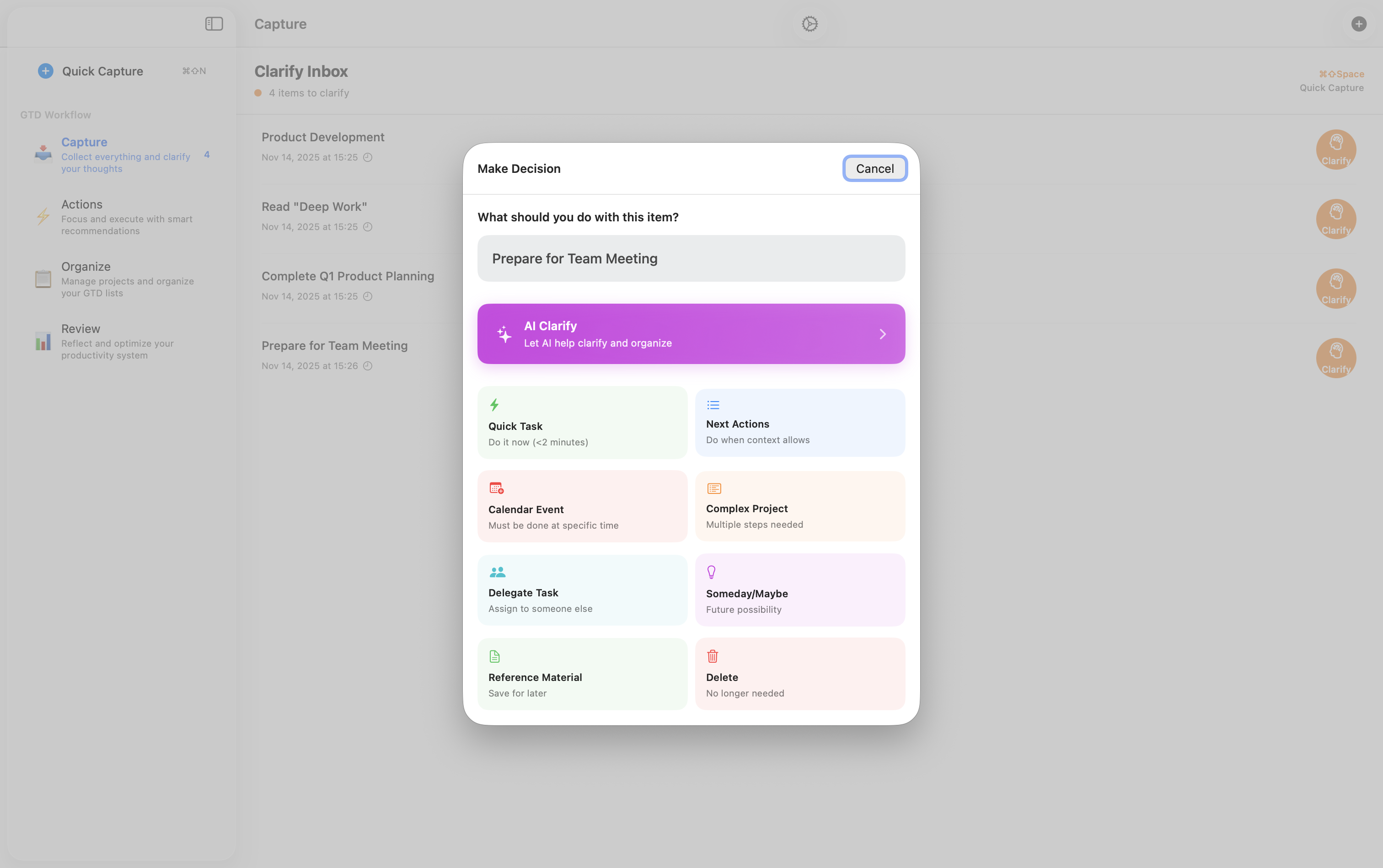 Mac Project Clarification